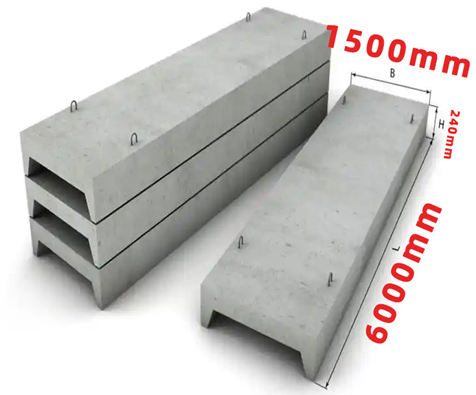 1.5×6.0m Prestressed Roof Panel