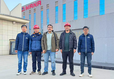 Turkish Client Visits Precast Wall Panel Equipment and Production Site